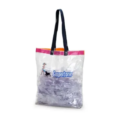 Sacola Transparente em PVC com alça de nylon