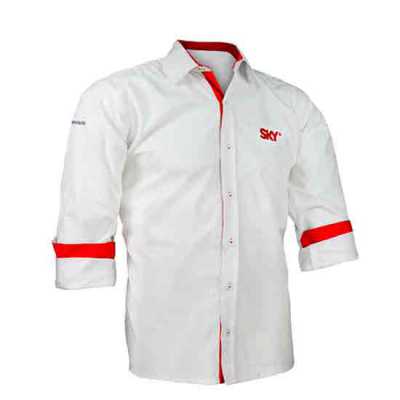 Camisa social personalizada manga longa sem bolso