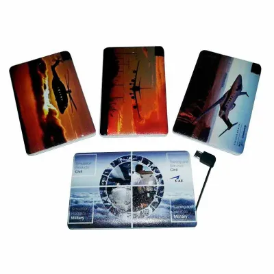 Carregador portátil Power Bank ultrafino com uma bateria interna