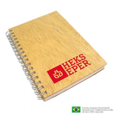 Mini caderno de madeira - 169292