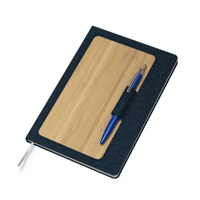 Caderno de anotações +  caneta azul - 1835075