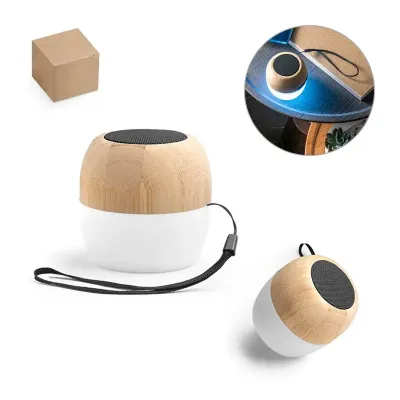 Caixa de som em bambu - 1835330
