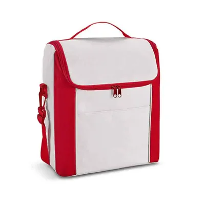 Bolsa térmica branca com vermelho - 210143
