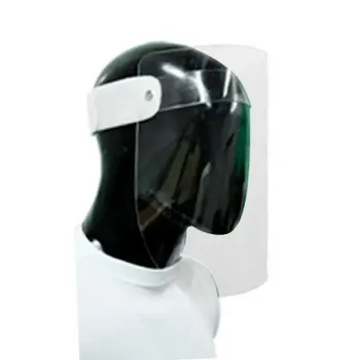 Máscara de proteção facial em policarbonato