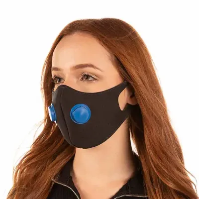 Máscara de proteção em neoprene com respirador e filtro - 1019414