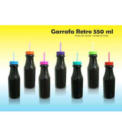 Garrafa retrô 500 ml, impressão em silk - 800273