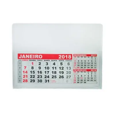 Calendário anual de mesa personalizado