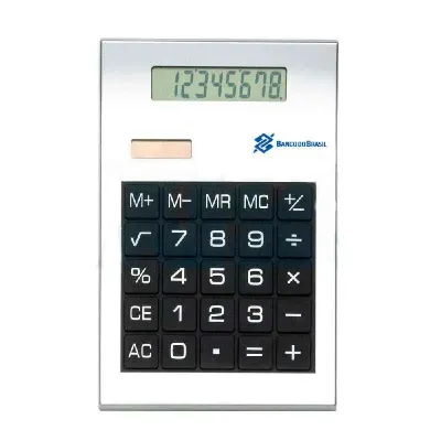 Calculadora personalizada prata com sua marca - 169535