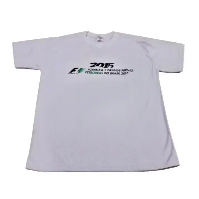 Camiseta promocional personalizada branca - 172741