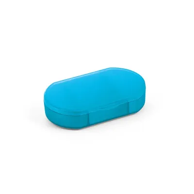 Caixa azul para comprimidos
