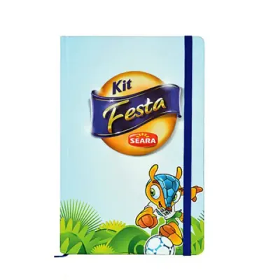 Caderneta em cromia personalizada