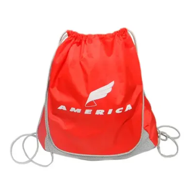 Mochila saco com detalhes em tela espumada