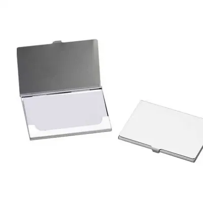 Porta-cartão personalizado em alumínio 