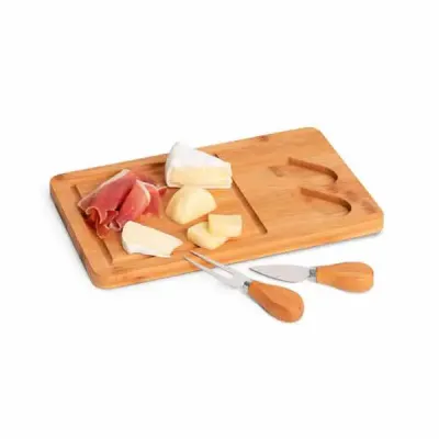 Tábua de queijos em bambu com 2 utensílios - 93830