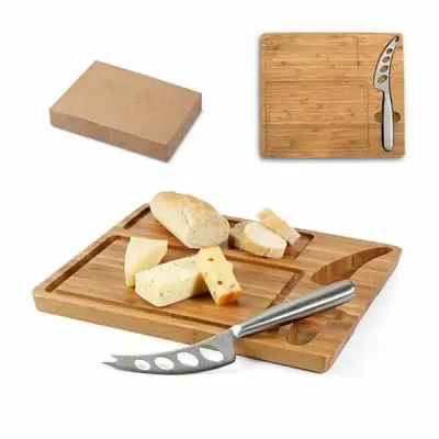 Tábua de queijos em bambu com faca 939 - 1688077