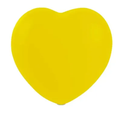 Bolinha anti-stress no formato de coração amarelo - 1028829