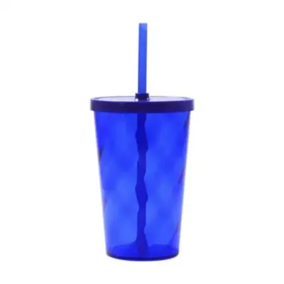 Copo plástico ou acrílico na cor azul personalizado