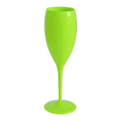 Taça de Champagne Modelo Balloon na cor verde neon 