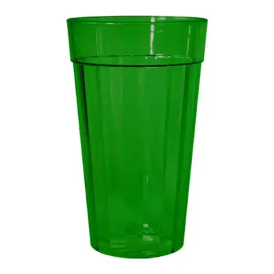 Copo plástico ou acrílico na cor verde