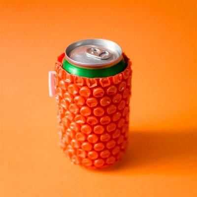 Camisinha cerveja laranja personalizada de plástico bolha - 1502013