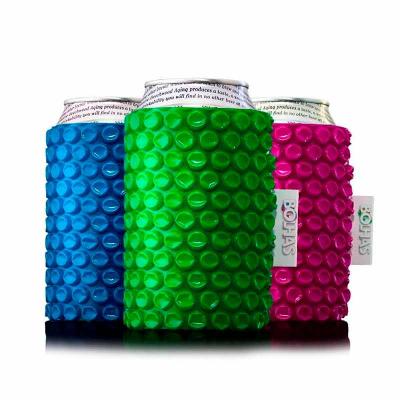 Camisinha Porta Lata de plástico bolha em diferentes cores - 1501651