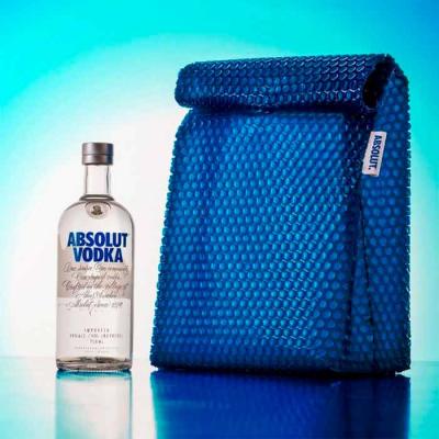 Embalagem de plástico bolha personalizada azul Absolut - 1501305