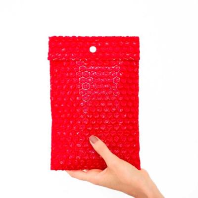 Envelope em plástico bolha vermelho para brindes e press kits - 1502344