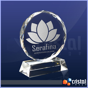 Peça personalizada em cristal óptico 