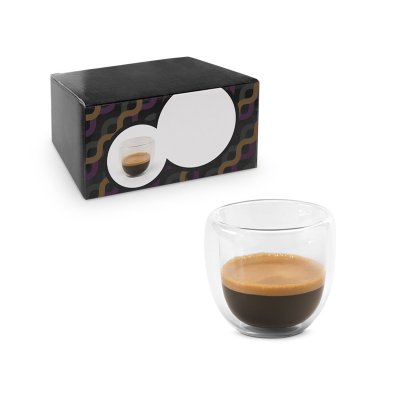 Conjunto de Copos de Café Parede Dupla Personalizado 1
