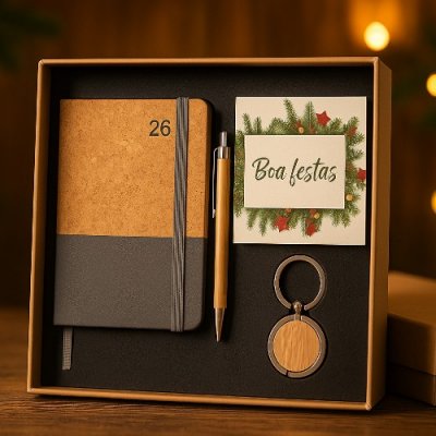 Kit Executivo com Agenda 2026 Personalizado 1