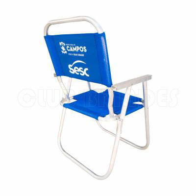 Cadeira de praia com encosto e assento em Nylon
