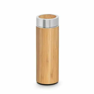 Garrafa térmica em bambu e aço inox - 801800