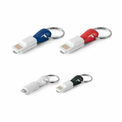 Cabo USB com conector 2 em 1 em cores  - 801783