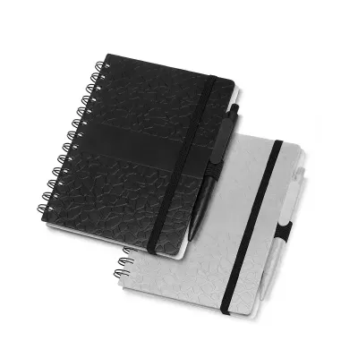 Caderno de anotações em ABS reciclável com aspiral