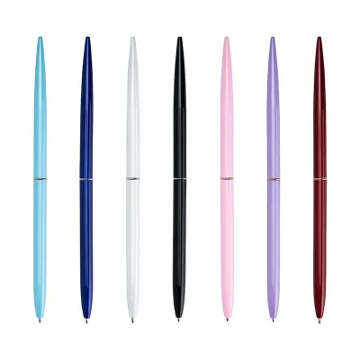 Caneta metálica: opções de cores