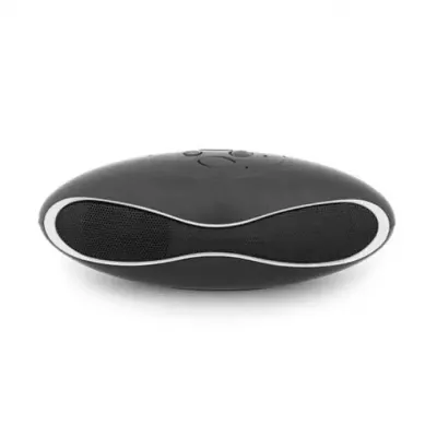Caixa de som bluetooth com design futurista