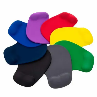 Mouse pad ergonômico disponível em várias cores
