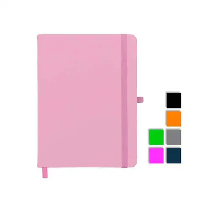 Caderneta rosa com Porta Caneta
