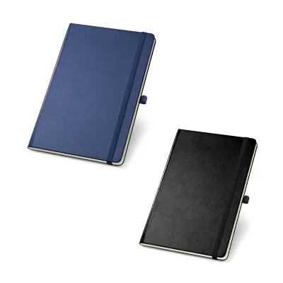 Cadernetas com Porta Caneta: azul e preta