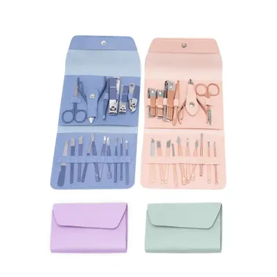 Kit Manicure 16 Peças: opções de cores