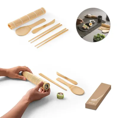 Kit para sushi em bambu - 1810694