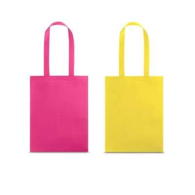 Sacolas em non-woven: rosa e amarela - 1810809