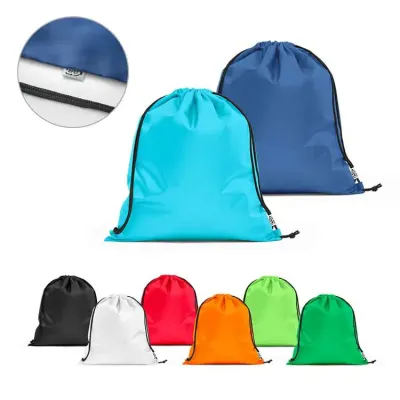 Sacola tipo mochila em rPET - várias cores
