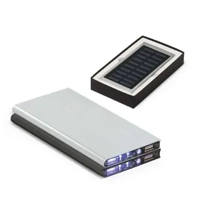 Bateria portátil, com painel solar