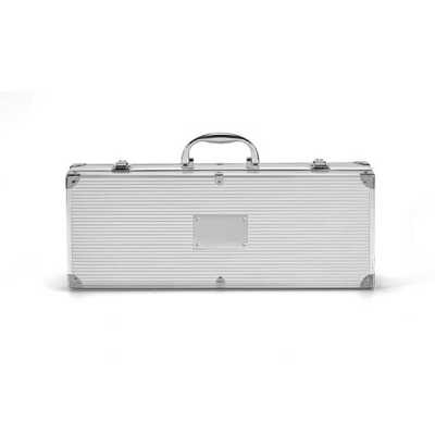 Kit churrasco com 6 peças em maleta de alumínio - 908814
