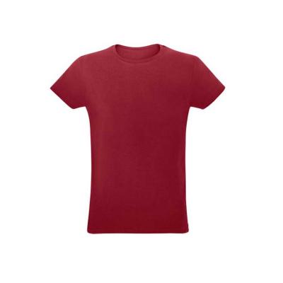 Camiseta unissex de corte regular na cor vermelha - 1327576