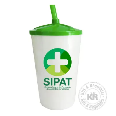 Copo twister branco personalizado