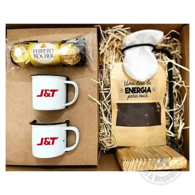 Kit café em caixa de papelão