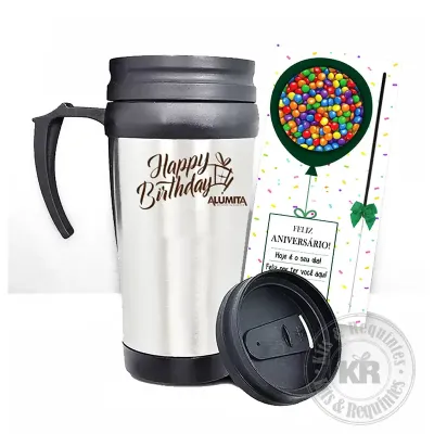 Caneca de Alumínio 400ml 