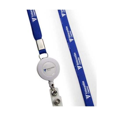 CORDÃO PORTA CRACHÁ RETRÁTIL PERSONALIZADO